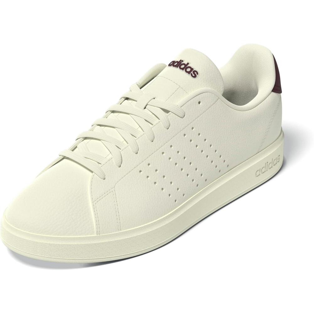imageadidas Mens Advantage 20 Tennis ShoesOff WhiteOff WhiteAurora Ruby