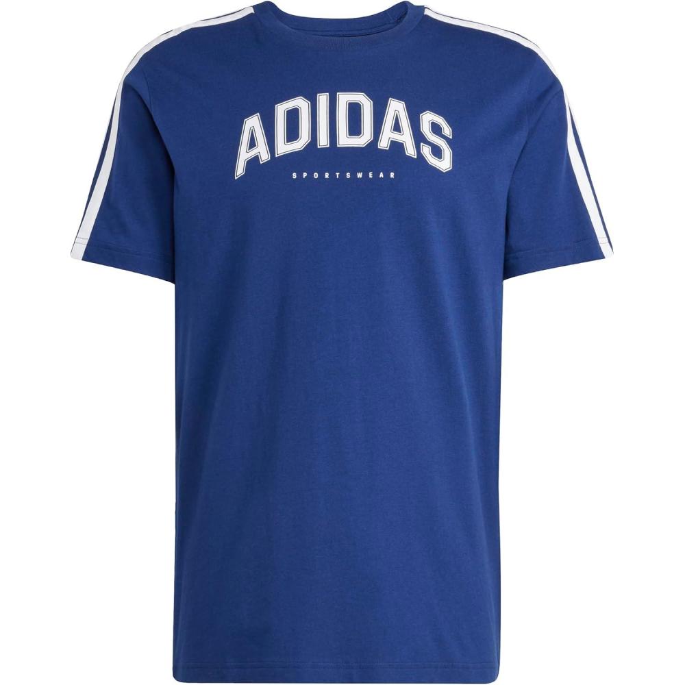 imageadidas Mens Codes Collegiate Linear Graphic TShirtDark Blue