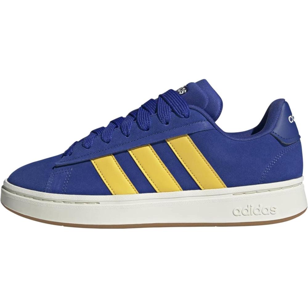 imageadidas Mens Grand Court Alpha ShoesSemi Lucid BlueUtility YellowOff White