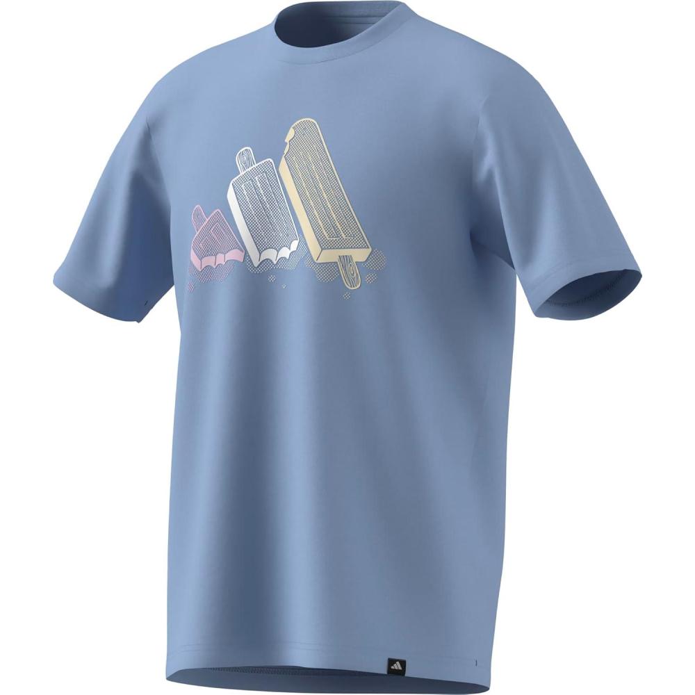 imageadidas Mens Lounge Ice Graphic TShirtBlue