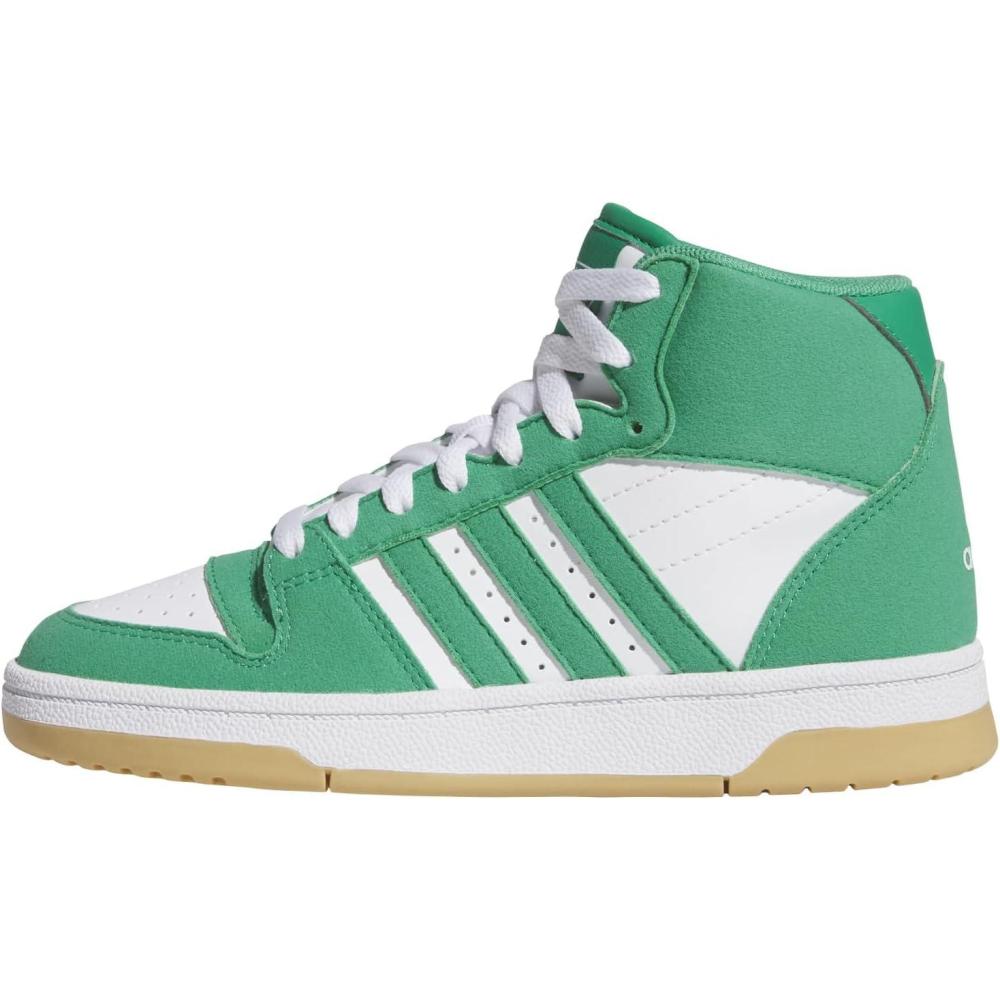 imageadidas UnisexChild Break Start Mid Top SneakerCourt GreenWhiteGum