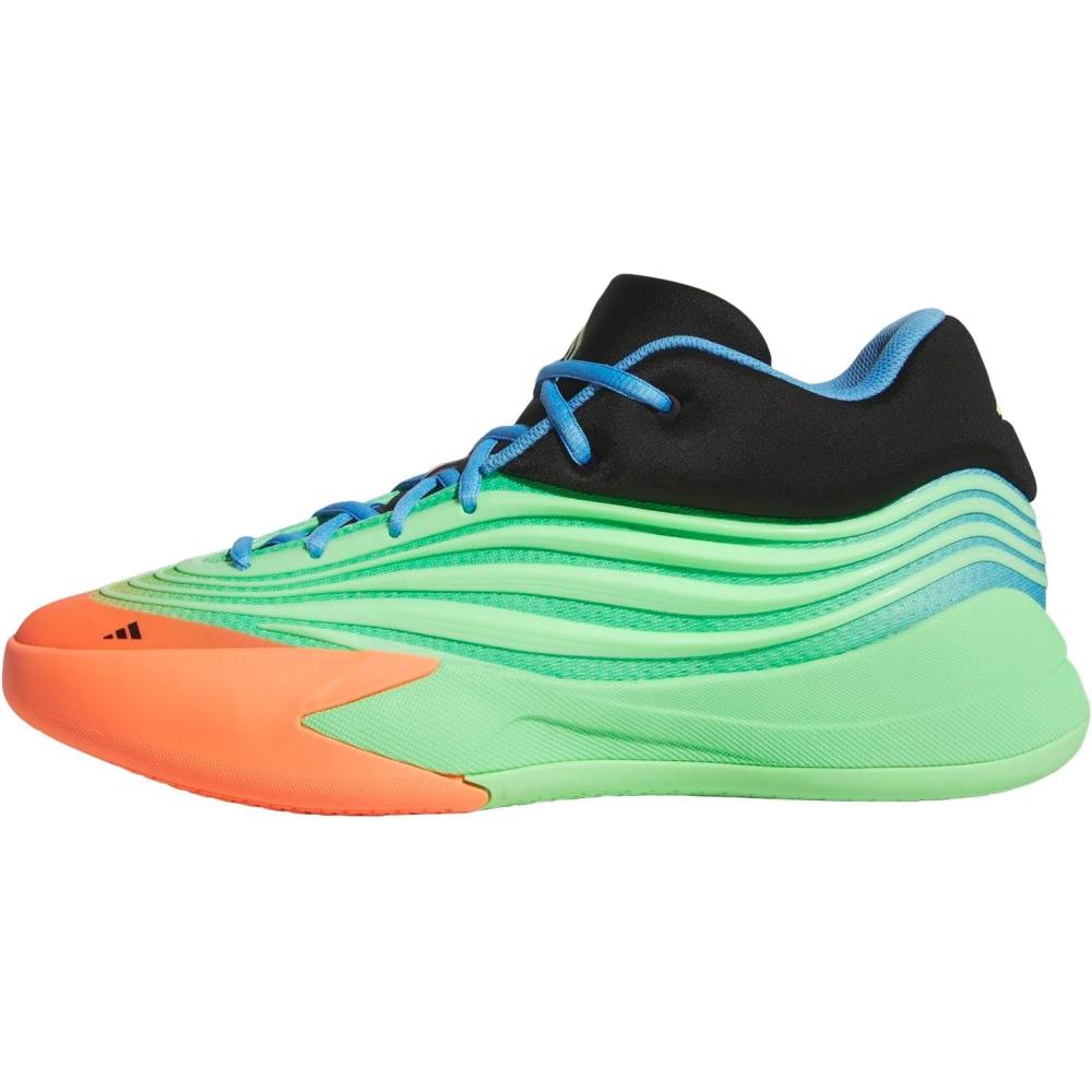 imageadidas Womens Dame X Basketball ShoesLime BurstSignal CoralBlue Burst