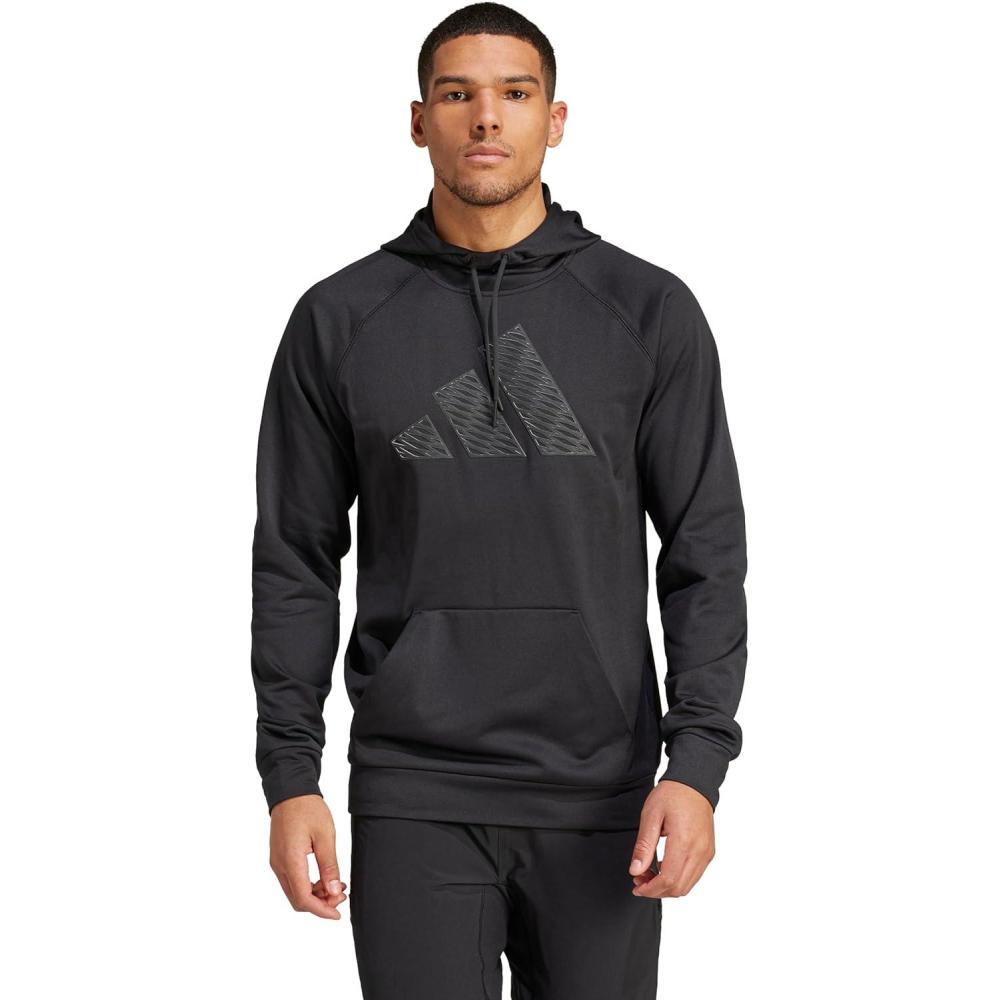 imageadidas mens Game and Go Big Logo Training HoodieBlack