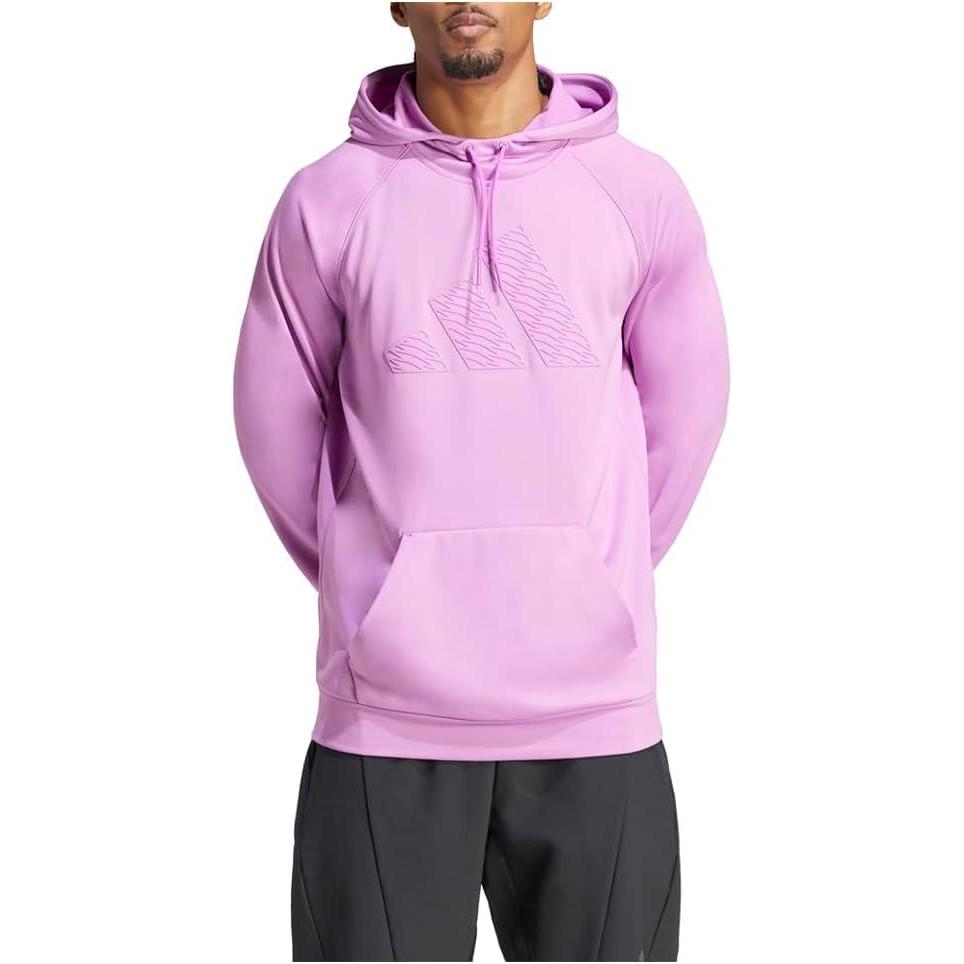 imageadidas mens Game and Go Big Logo Training HoodiePreloved Purple