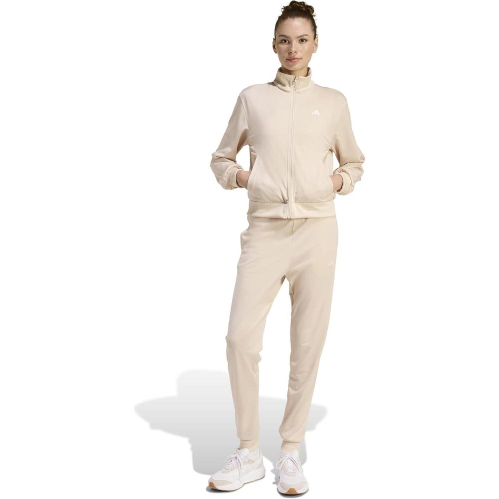 imageadidas womens Essentials Feelcozy Track SuitCrystal Linen