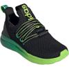 imageAdidas UnisexChild Lite Racer Adapt 70 SneakerBlackSemi Court GreenSolar Slime