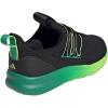 imageAdidas UnisexChild Lite Racer Adapt 70 SneakerBlackSemi Court GreenSolar Slime
