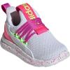 imageAdidas UnisexChild Lite Racer Adapt 70 SneakerWhiteLucid LemonLucid Pink