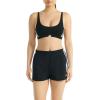imageAdidas Womens 3 Stripes Active Essentials Cotton Scoop Bralette with Removable CookiesBlack
