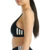 imageAdidas Womens 3 Stripes Active Essentials Cotton Scoop Bralette with Removable CookiesBlack