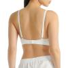 imageAdidas Womens 3 Stripes Active Essentials Cotton Scoop Bralette with Removable CookiesWhite