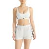 imageAdidas Womens 3 Stripes Active Essentials Cotton Scoop Bralette with Removable CookiesWhite