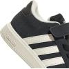 imageadidas BabyBoys Grand Court 20 Elastic Lace ampamp Strap SneakerBlackOff WhiteWhite