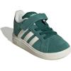 imageadidas BabyBoys Grand Court 20 Elastic Lace ampamp Strap SneakerCollegiate GreenOff WhiteBlack