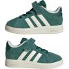 imageadidas BabyBoys Grand Court 20 Elastic Lace ampamp Strap SneakerCollegiate GreenOff WhiteBlack