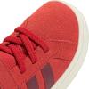 imageadidas BabyBoys Grand Court 20 Elastic Lace ampamp Strap SneakerCollegiate RedCollegiate BurgundyOff White