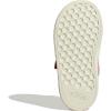 imageadidas BabyBoys Grand Court 20 Elastic Lace ampamp Strap SneakerCollegiate RedCollegiate BurgundyOff White