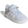 imageadidas BabyBoys Grand Court 20 Elastic Lace ampamp Strap SneakerCrystal SkyWhiteCrystal Sky