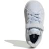imageadidas BabyBoys Grand Court 20 Elastic Lace ampamp Strap SneakerCrystal SkyWhiteCrystal Sky