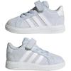 imageadidas BabyBoys Grand Court 20 Elastic Lace ampamp Strap SneakerCrystal SkyWhiteCrystal Sky