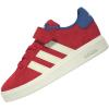 imageadidas BabyBoys Grand Court 20 Elastic Lace ampamp Strap SneakerPure RubyWhiteBright Royal