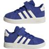 imageadidas BabyBoys Grand Court 20 Elastic Lace ampamp Strap SneakerSemi Lucid BlueOff WhiteBlack