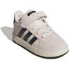 imageadidas BabyBoys Grand Court 20 Elastic Lace ampamp Strap SneakerWonder WhiteBlackWhite