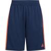 imageadidas Boys Classic 3Stripes ShortsCollegiate Navy With Orange