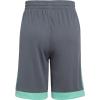 imageadidas Boys Elastic Waistband Winner ShortMedium Grey With Green