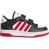 imageadidas Kids Break Start Hook ampamp Loop ShoeBlackTeam Power RedWhite