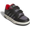 imageadidas Kids Break Start Hook ampamp Loop ShoeBlackTrace GreyOff White