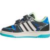 imageadidas Kids Break Start Hook ampamp Loop ShoeBlackWhiteBright Royal