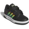 imageadidas Kids Break Start Hook ampamp Loop ShoeBlackYellowBlue Burst