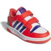 imageadidas Kids Break Start Hook ampamp Loop ShoeBright RedEquipment BlueWhite