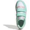 imageadidas Kids Break Start Hook ampamp Loop ShoeClear MintClear PinkWhite
