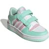 imageadidas Kids Break Start Hook ampamp Loop ShoeClear MintClear PinkWhite