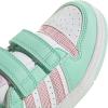 imageadidas Kids Break Start Hook ampamp Loop ShoeClear MintClear PinkWhite