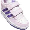 imageadidas Kids Break Start Hook ampamp Loop ShoeIce LavenderWhiteWhite
