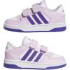 imageadidas Kids Break Start Hook ampamp Loop ShoeIce LavenderWhiteWhite