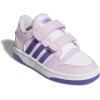 imageadidas Kids Break Start Hook ampamp Loop ShoeIce LavenderWhiteWhite