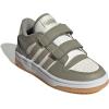 imageadidas Kids Break Start Hook ampamp Loop ShoeSilver PebbleSilver PebbleCloud White