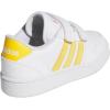 imageadidas Kids Break Start Hook ampamp Loop ShoeWhiteBold GoldWhite