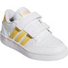 imageadidas Kids Break Start Hook ampamp Loop ShoeWhiteBold GoldWhite