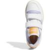 imageadidas Kids Break Start Hook ampamp Loop ShoeWhiteViolet ToneHazy Orange