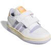 imageadidas Kids Break Start Hook ampamp Loop ShoeWhiteViolet ToneHazy Orange