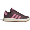 imageadidas Kids Grand Court 20 Elastic Lace ampamp Strap ShoesAurora RubyBliss PinkOff White