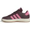 imageadidas Kids Grand Court 20 Elastic Lace ampamp Strap ShoesAurora RubyBliss PinkOff White