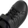 imageadidas Kids Grand Court 20 Elastic Lace ampamp Strap ShoesBlackBlackGrey