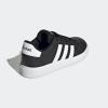imageadidas Kids Grand Court 20 Elastic Lace ampamp Strap ShoesBlackWhiteBlack