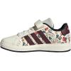 imageadidas Kids Grand Court 20 Elastic Lace ampamp Strap ShoesCloud WhiteAurora RubyInk